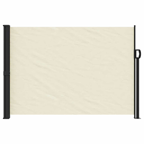 Cremefarbene ausziehbare Seitenmarkise Paraschita 140x500cm