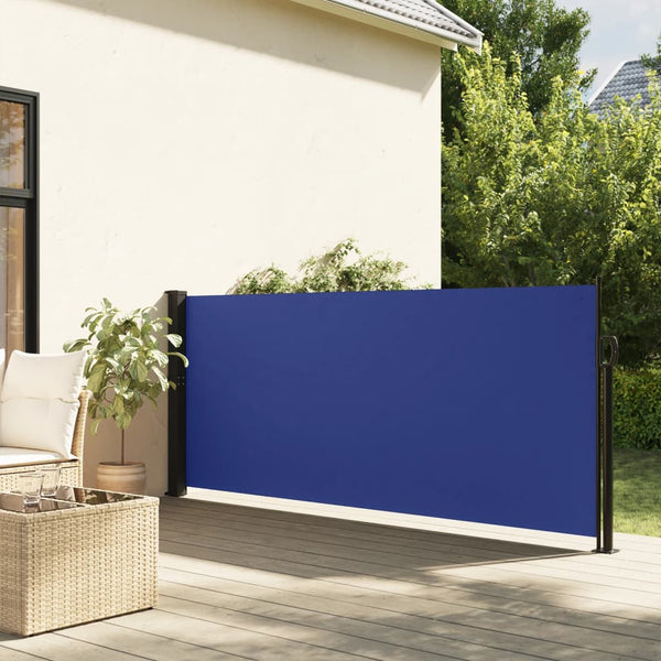 Blaues, einziehbares Seitenmarkise Paraschita 140x500cm