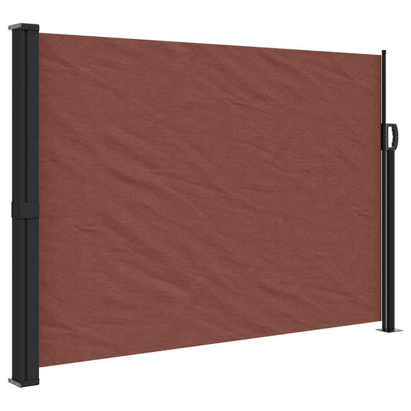 Braune ausziehbare Seitenmarkise Paraschita 140x500cm