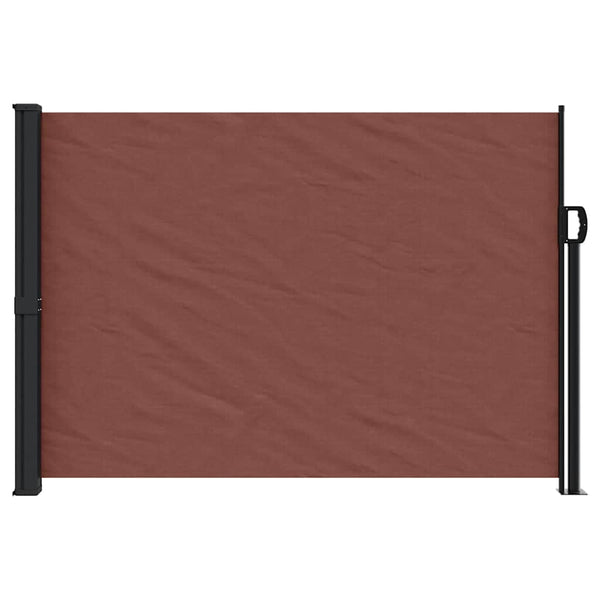 Braune ausziehbare Seitenmarkise Paraschita 140x500cm