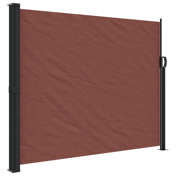Braune ausziehbare Seitenmarkise Paraschita 160x500cm