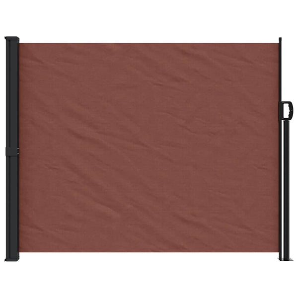 Braune ausziehbare Seitenmarkise Paraschita 160x500cm