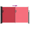 Rote einziehbare Seitenmarkise Paraschita 120x600cm