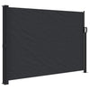 Schwarze ausziehbare Seitenmarkise Paraschita 140x600cm