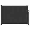 Schwarze ausziehbare Seitenmarkise Paraschita 140x600cm