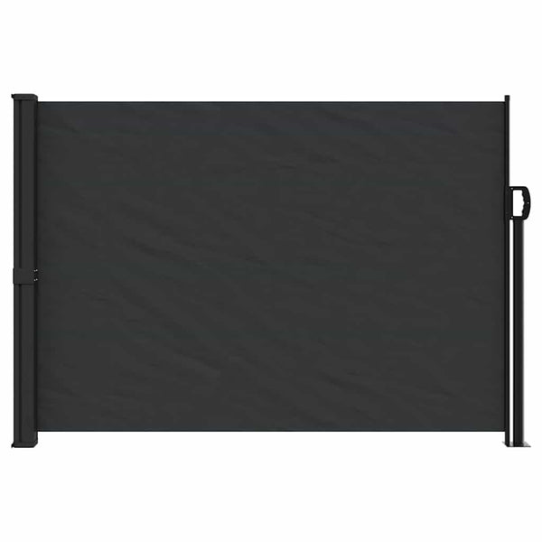 Schwarze ausziehbare Seitenmarkise Paraschita 140x600cm