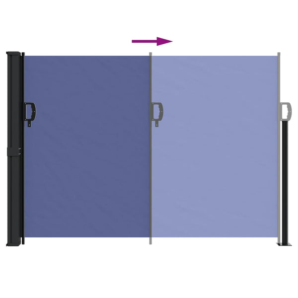 Blaues Einziehbares Seitenmarkise Paraschita 140x600cm
