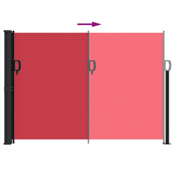 Rote ausziehbare Seitenmarkise Paraschita 140x600cm