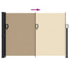 Beige ausziehbare Seitenmarkise Paraschita 140x600cm