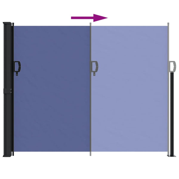 Blaues ausziehbares Seitenmarkise Paraschita 160x600cm