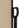 Beige einziehbare Seitenmarkise Paraschita 160x600cm