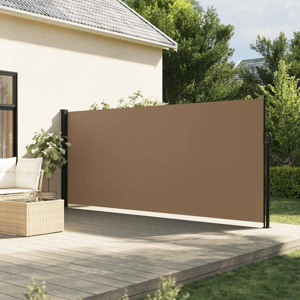 Braun-graue Einziehbare Seitenmarkise Paraschita 160x600cm