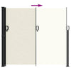 Creme Seitenmarkise Paraschita 180x600cm