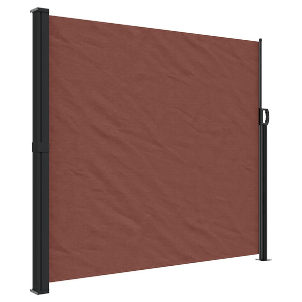 Braune ausziehbare Seitenmarkise Paraschita 180x600cm