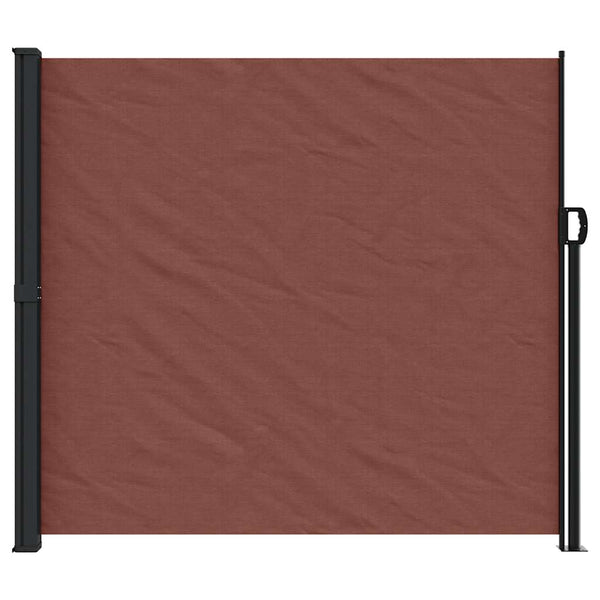 Braune ausziehbare Seitenmarkise Paraschita 180x600cm
