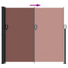 Braune ausziehbare Seitenmarkise Paraschita 180x600cm