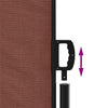 Braune ausziehbare Seitenmarkise Paraschita 180x600cm