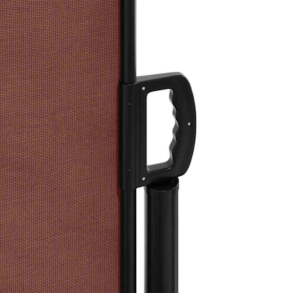 Braune ausziehbare Seitenmarkise Paraschita 180x600cm