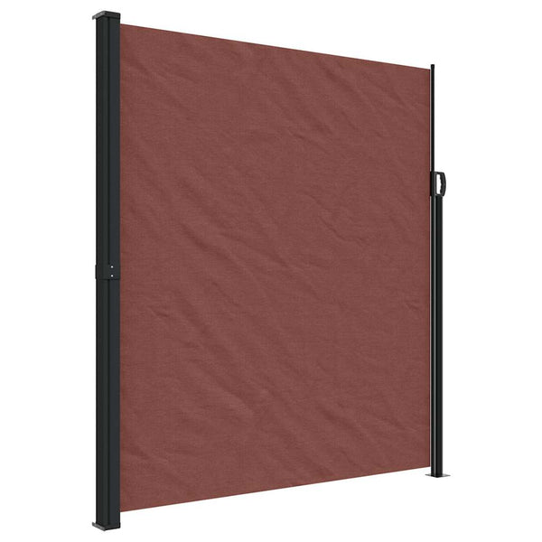 Braune versenkbare Seitenmarkise Paraschita 220x600cm