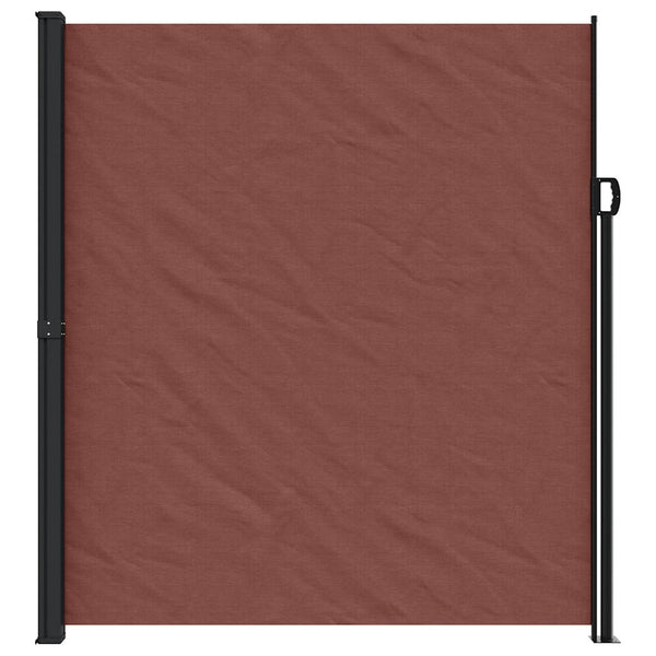 Braune versenkbare Seitenmarkise Paraschita 220x600cm
