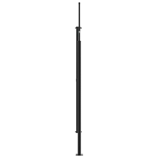 Braune versenkbare Seitenmarkise Paraschita 220x600cm