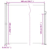 Braune versenkbare Seitenmarkise Paraschita 220x600cm