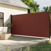 Braune versenkbare Seitenmarkise Paraschita 220x600cm