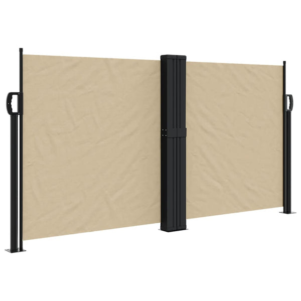 Beige ausziehbare Seitenmarkise Ulmu 120x600cm