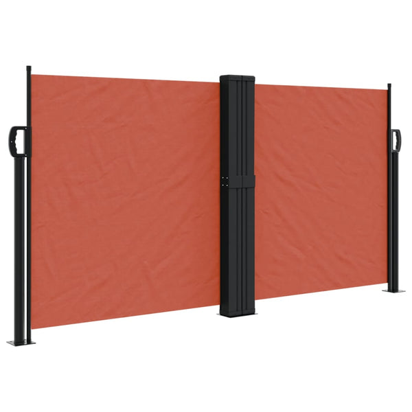 Terrakotta-Seitenmarkise Ulmu 120x600cm ausziehbar