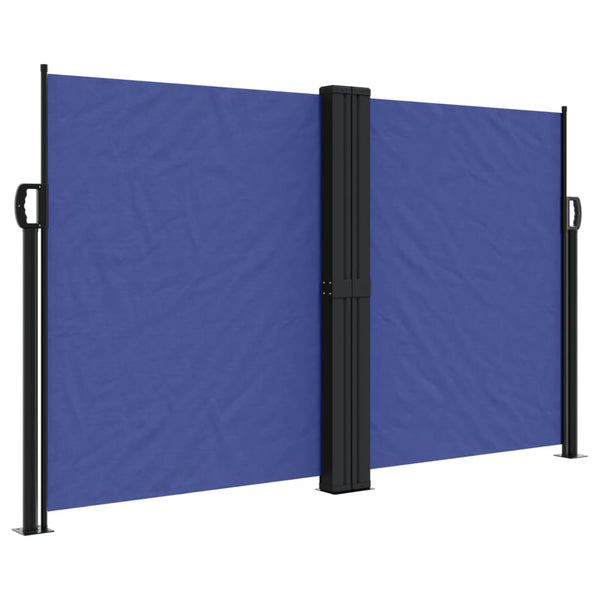 Blaues, einziehbares Seitenmarkise Ulmu 140x600cm