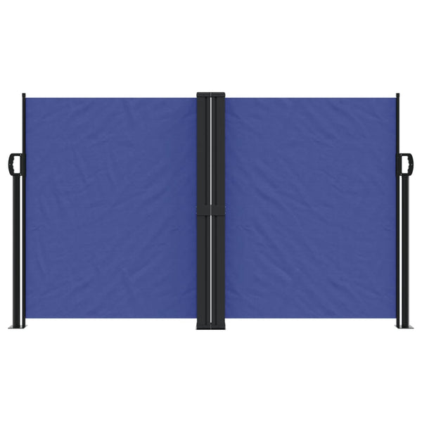 Blaues, einziehbares Seitenmarkise Ulmu 140x600cm