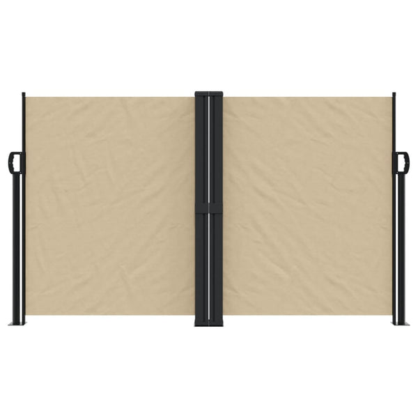Beige ausziehbare Seitenmarkise Ulmu 140x600cm