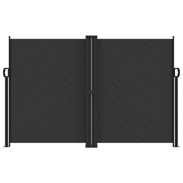 Schwarze ausziehbare Seitenmarkise Ulmu 160x600cm