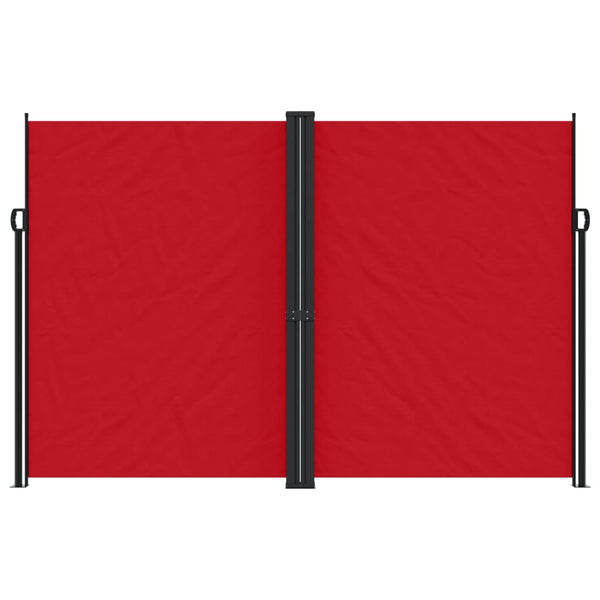 Rote Seitenmarkise Ulmu 220x600cm ausziehbar