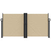 Beige Seitenmarkise Ulmu 120x1000cm ausziehbar