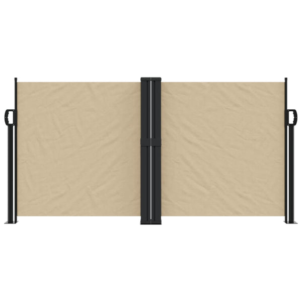 Beige Seitenmarkise Ulmu 120x1000cm ausziehbar