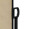 Beige Seitenmarkise Ulmu 120x1000cm ausziehbar