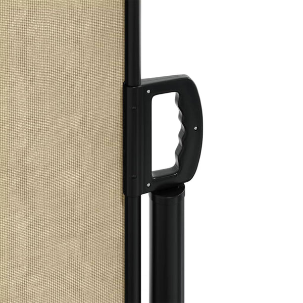 Beige Seitenmarkise Ulmu 120x1000cm ausziehbar