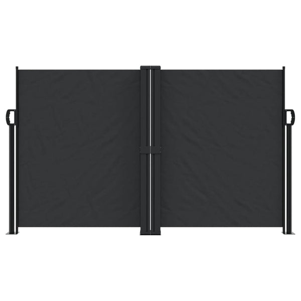 Schwarze einziehbare Seitenmarkise Ulmu 140x1000cm