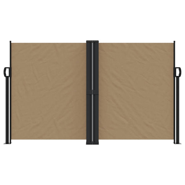 Braun-graue einziehbare Seitenmarkise Ulmu 140x1000cm