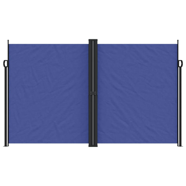 Sininen sisäänvedettävä sivumarkiisi Ulmu 200x1000cm