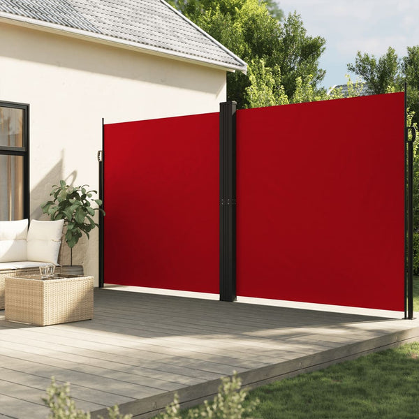Rote ausziehbare Seitenmarkise Ulmu 220x1000cm