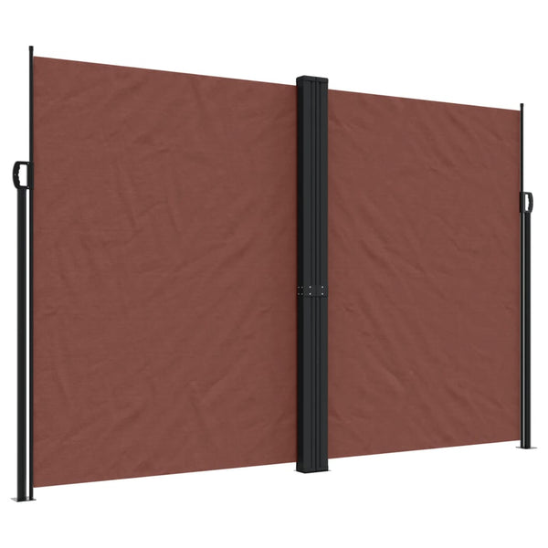 Braune einziehbare Seitenmarkise Ulmu 220x1000cm