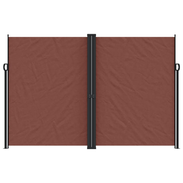 Braune einziehbare Seitenmarkise Ulmu 220x1000cm