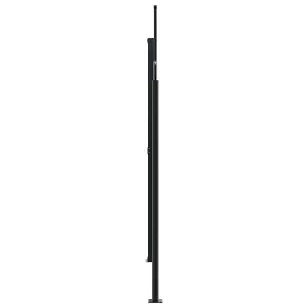Braune einziehbare Seitenmarkise Ulmu 220x1000cm