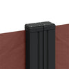 Braune einziehbare Seitenmarkise Ulmu 220x1000cm