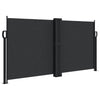 Schwarze einziehbare Seitenmarkise Ulmu 120x1200cm