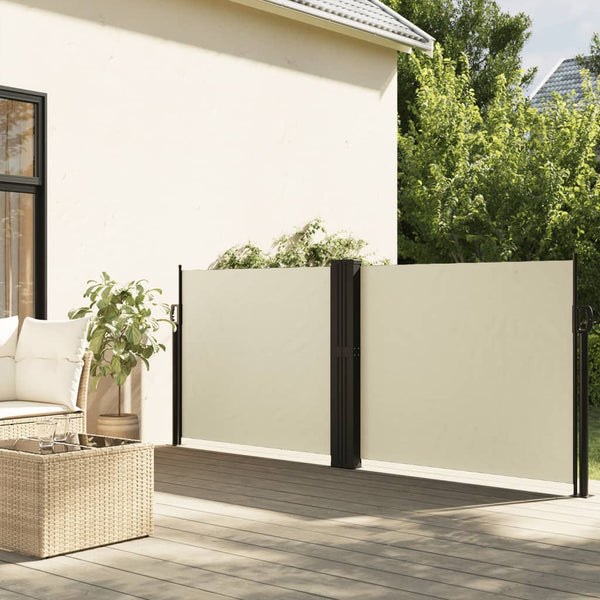 Creme ausziehbare Seitenmarkise Ulmu 140x1200cm
