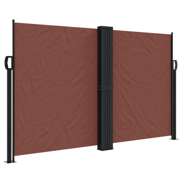 Braune ausziehbare Seitenmarkise Ulmu 140x1200cm