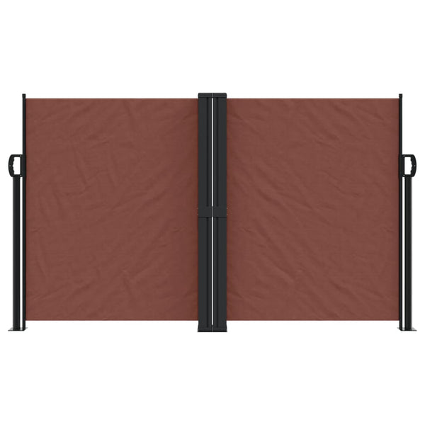 Braune ausziehbare Seitenmarkise Ulmu 140x1200cm